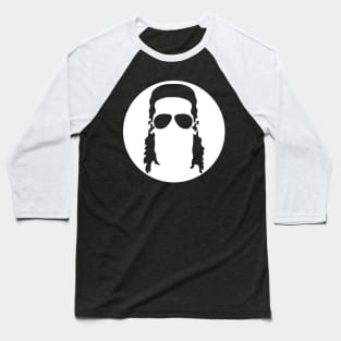 The Mullet Show Silhouette Baseball T-Shirt